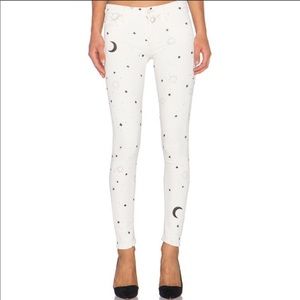 Mother Looker Jeans Moonlight Moon Stars Sz 28 F1